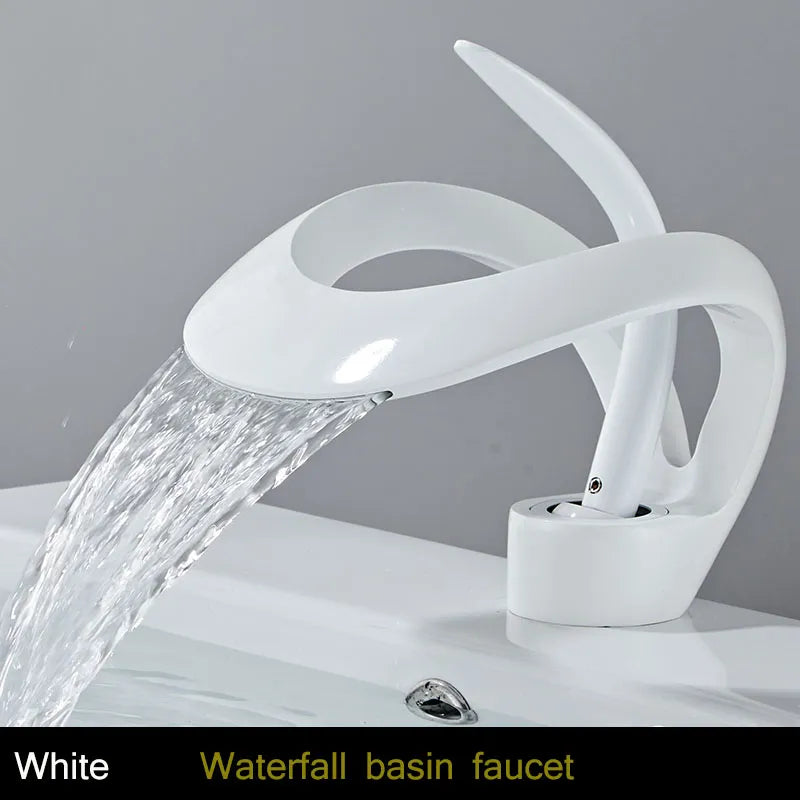 Modern Creative Brass Waterfall Design Faucet