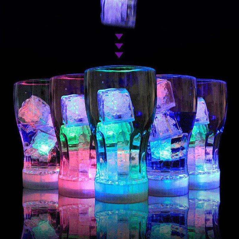 Colorful Water-Activated LED Ice Cubes