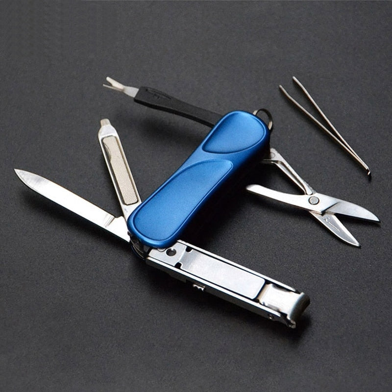 10in1 Stainless Steel EDC Keychain Tool