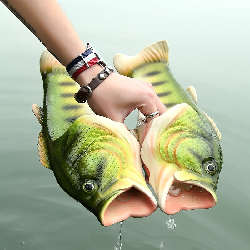 Realistic Unisex Fish Slippers