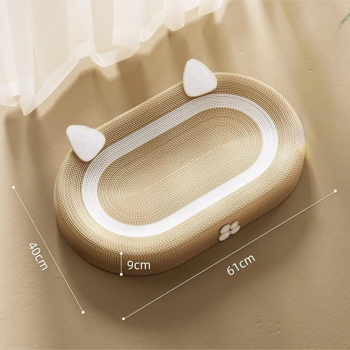 Cat Scratch Nest Oval Bed