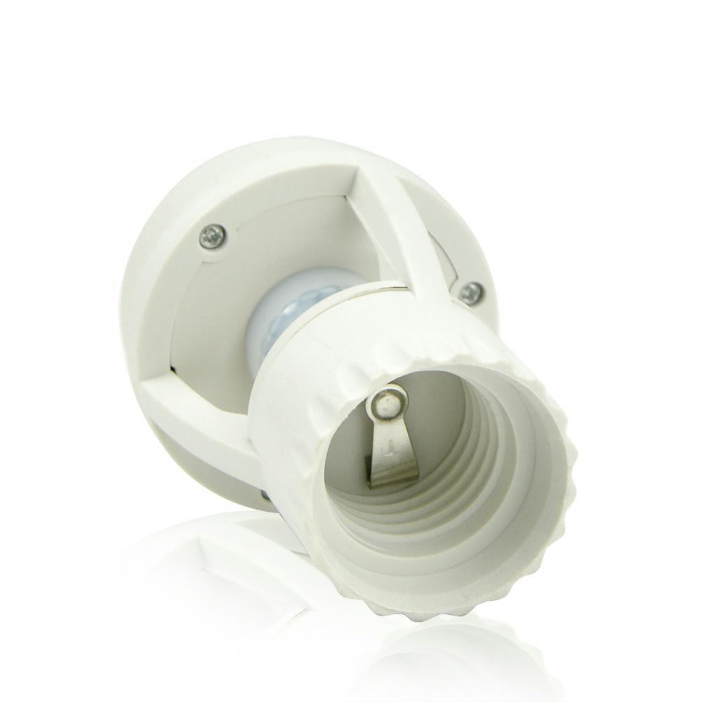 360 Rotating Motion Sensor Socket Switch Led Bulb Base