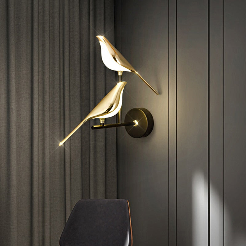 Modern Nordic Wall Bird Lamp