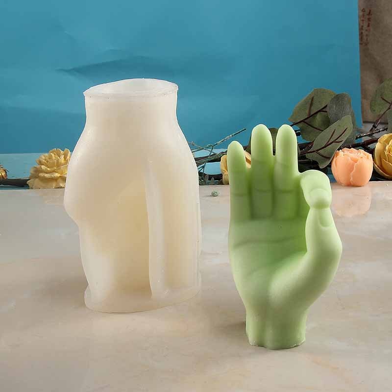 Middle Finger Hand Gestures Artsy Candle DIY Molds