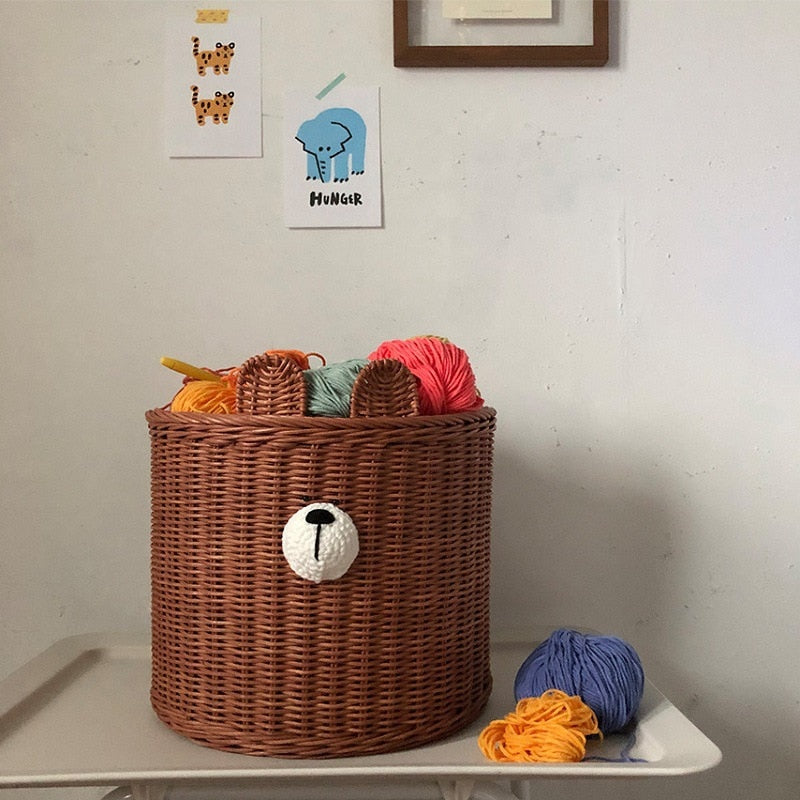 Handmade Storage Bear Baskets