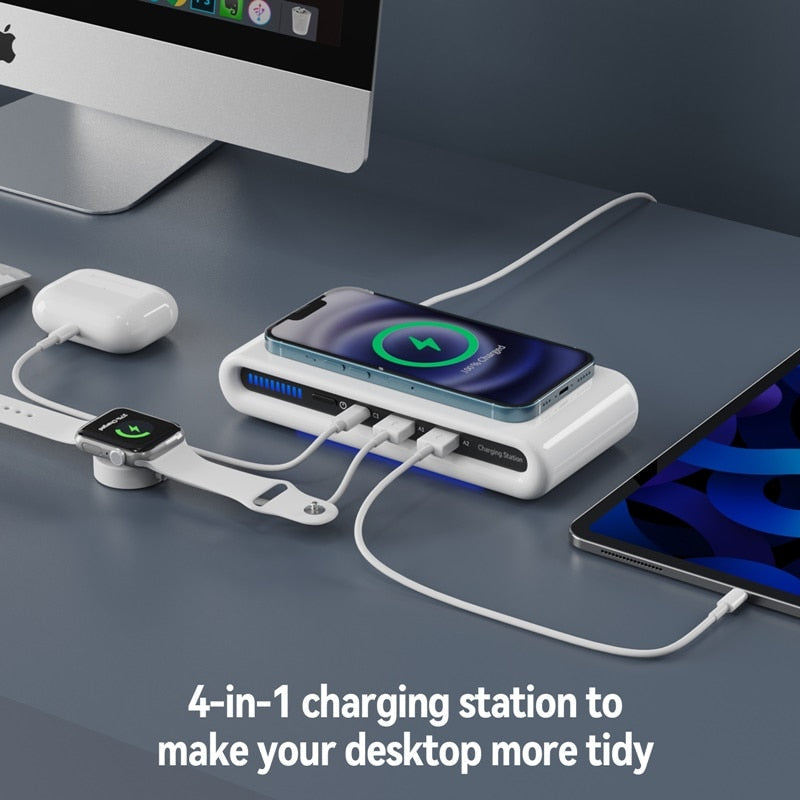 4in1 Smart Wireless Charging Station