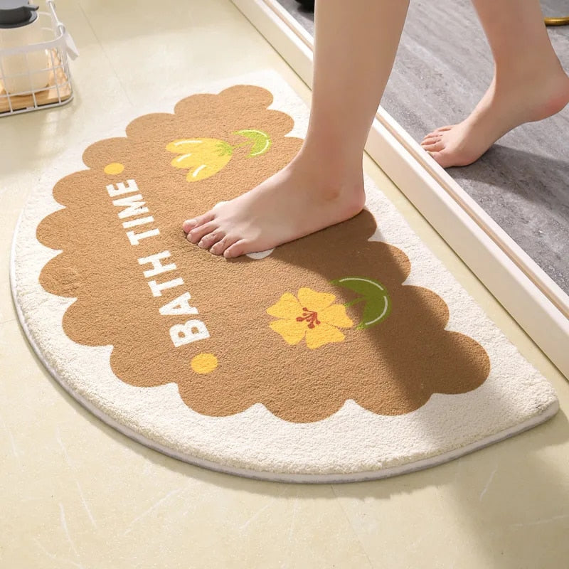 Floral Non-Slip Kawaii Doormats