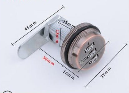 3-Digit Mechanical Password Cabinet Lock