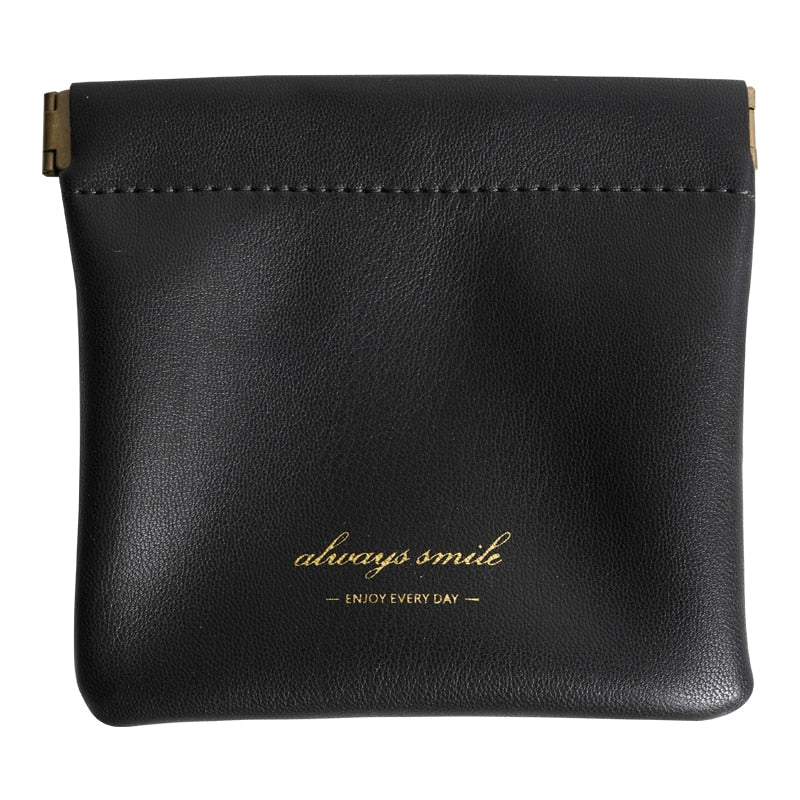 Waterproof Mini Leather Makeup Bag