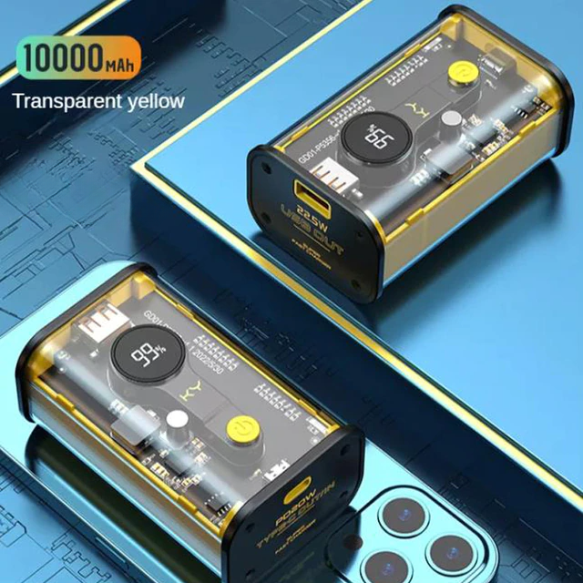 Digital Display Transparent Power Bank