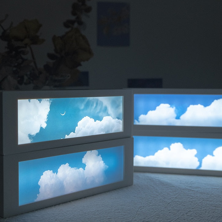 LED Cloudy Sky Rechargeable Night Lamp