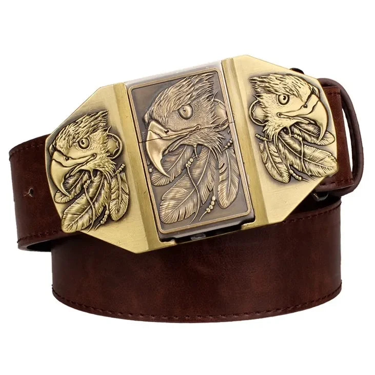 Kerosene Lighter Metal Buckle Belt