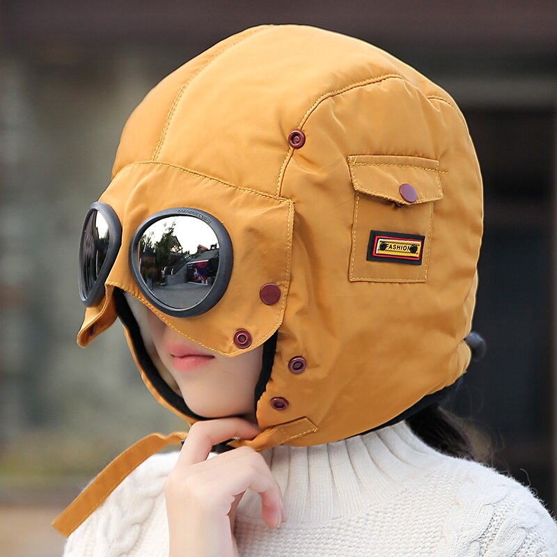 Fully Shielded Aviator Googles Hat