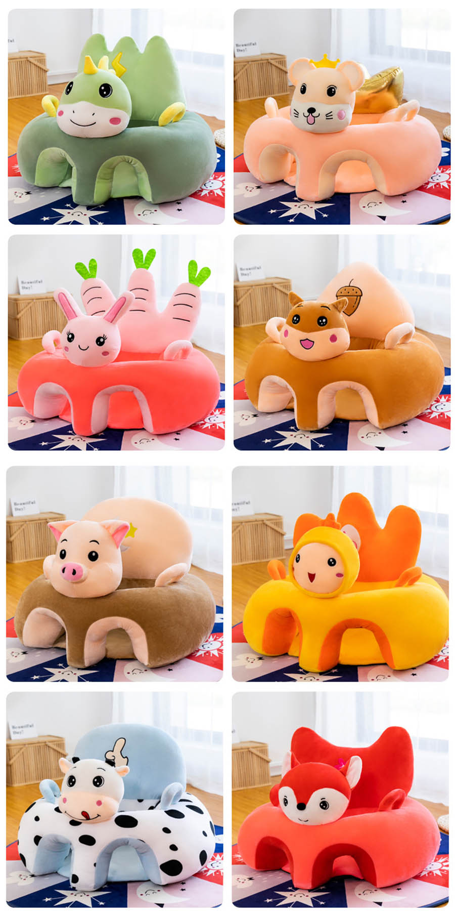 Cute Animals Comfy Baby Seat