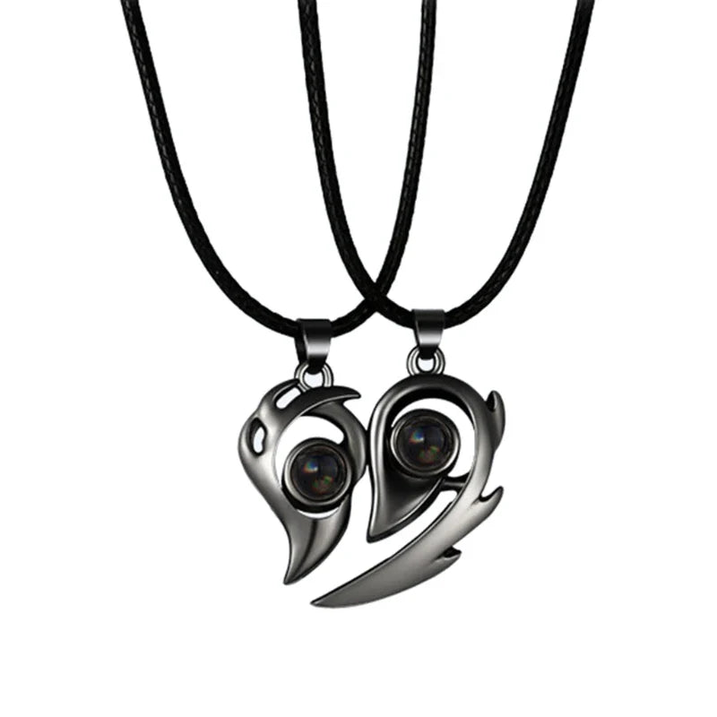 Couple Love Pair Magnetic Necklace