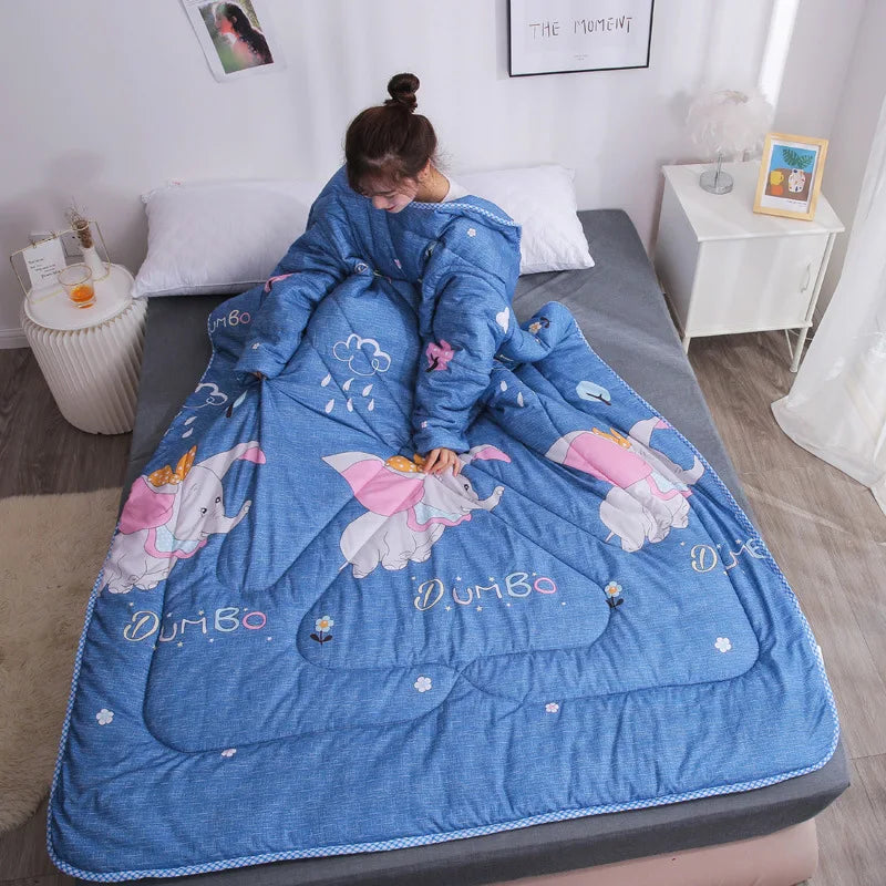 Lazy Time Wearable Sleeping Blanket