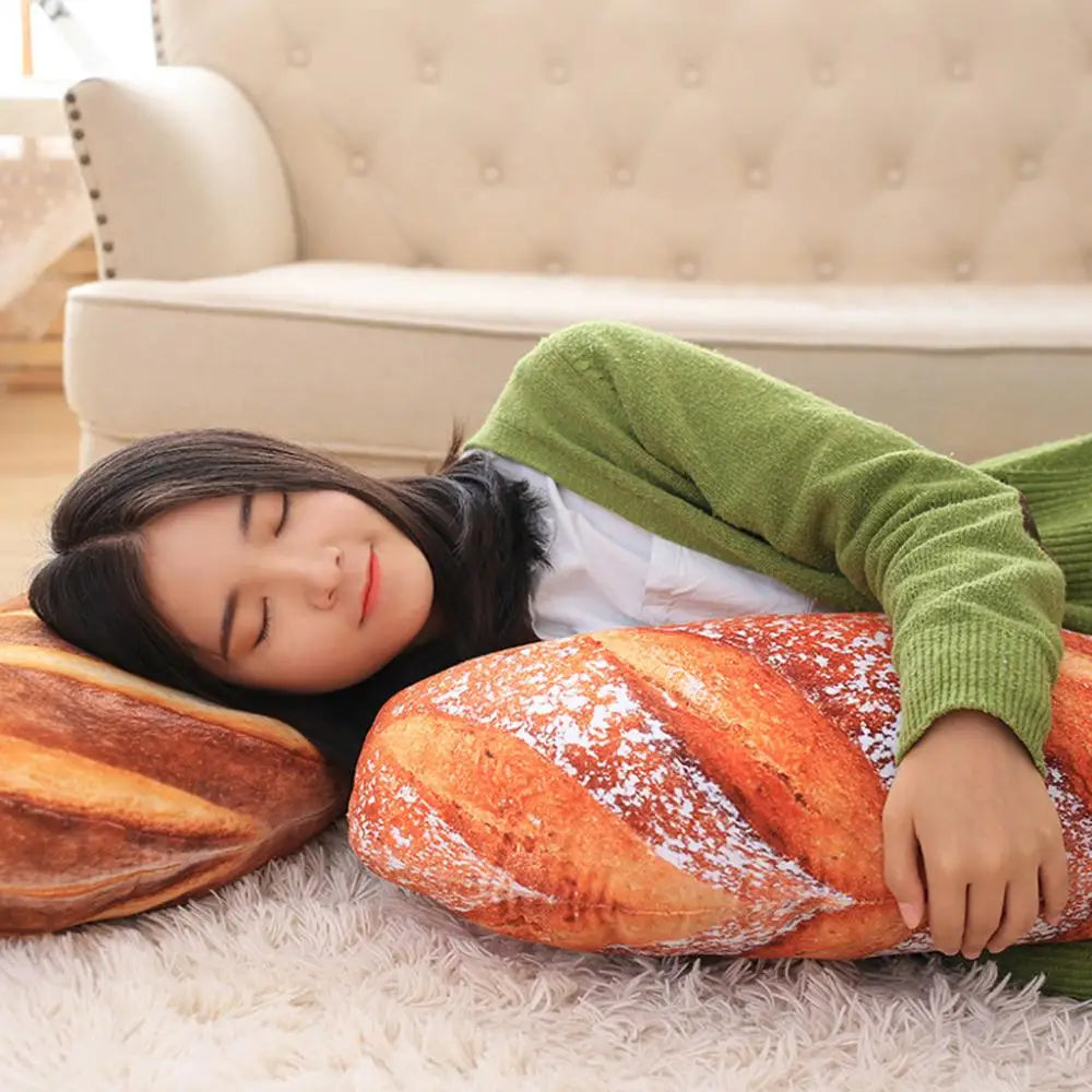 Large Bread Soft Washable Plush Pillow