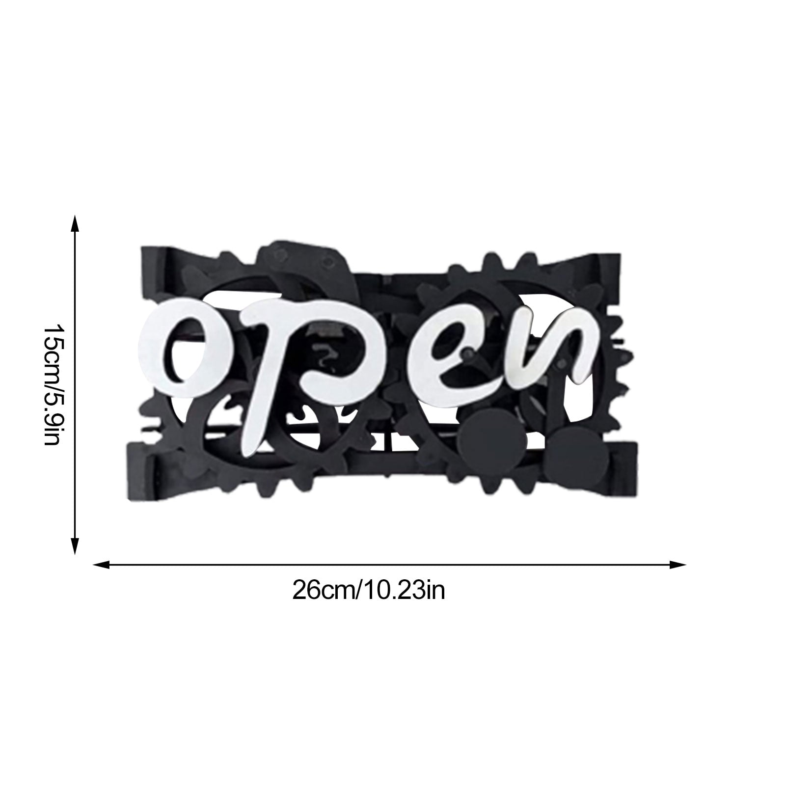 Wooden Double-Sided Reversible Open Closed Sign