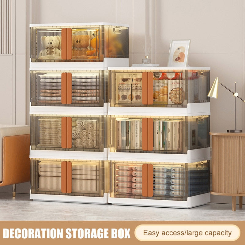 Space saving Transparent Folding Storage Box