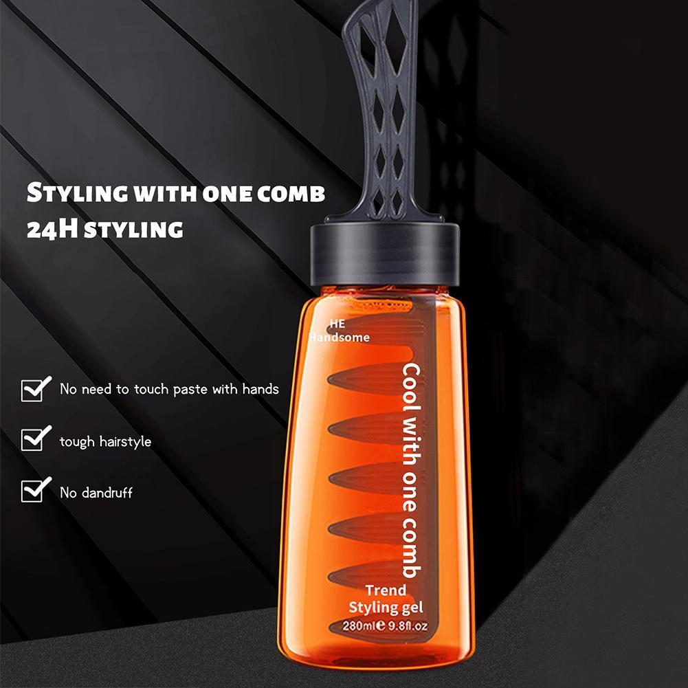 Professional Easy Hair Styling Comb Gel Bottle