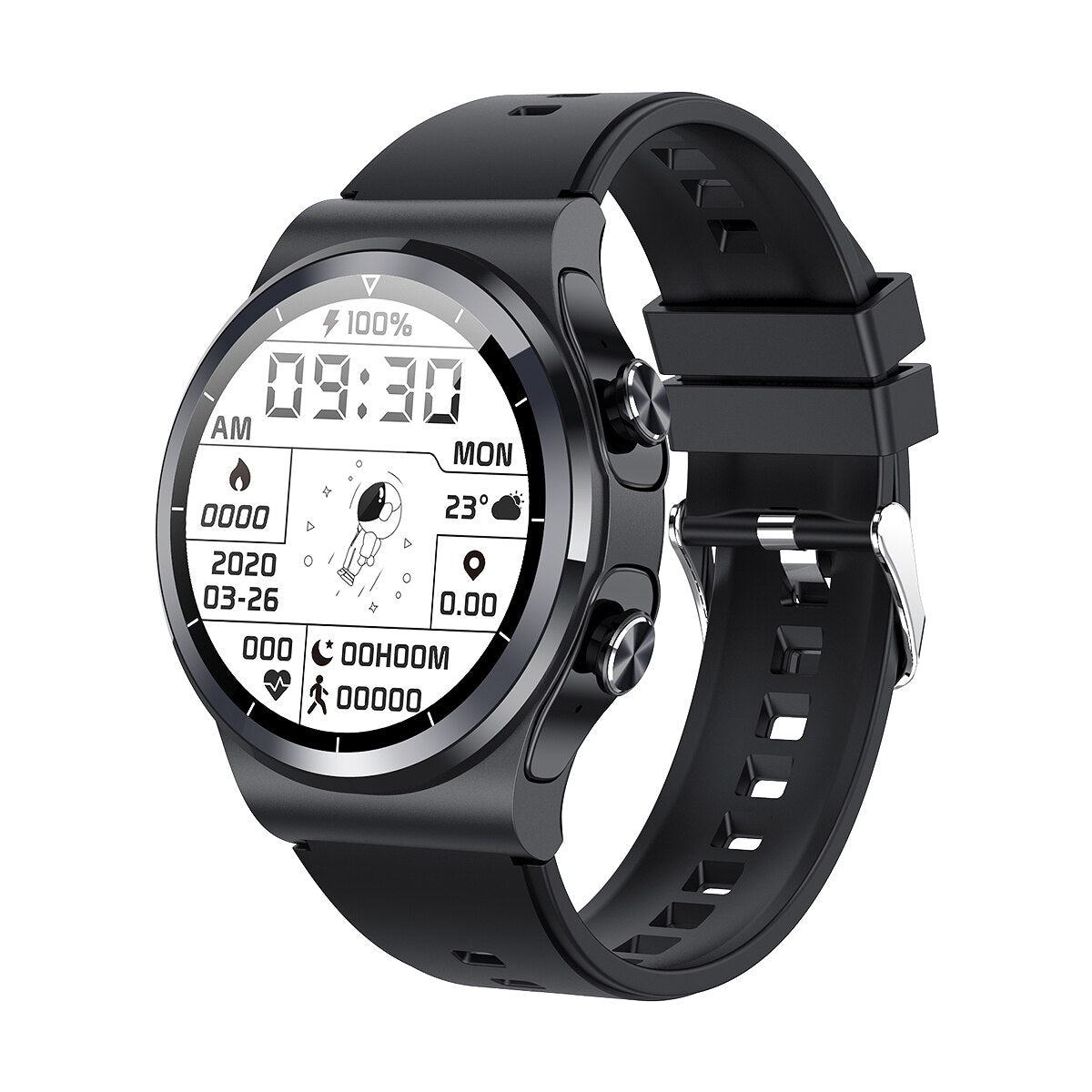 Classic Waterproof Built-in Earphone Smartwatch