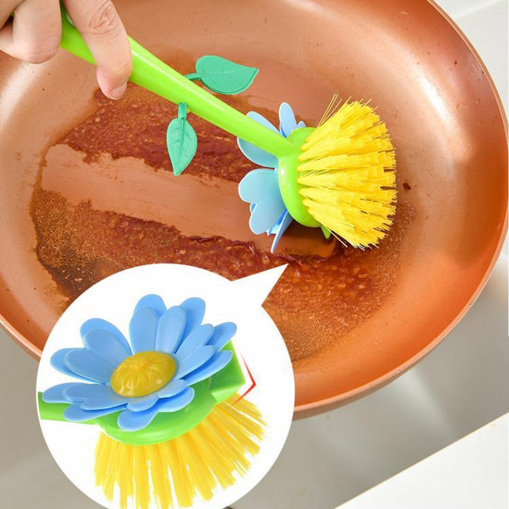 Creative Flower Pot Cleaning Brush