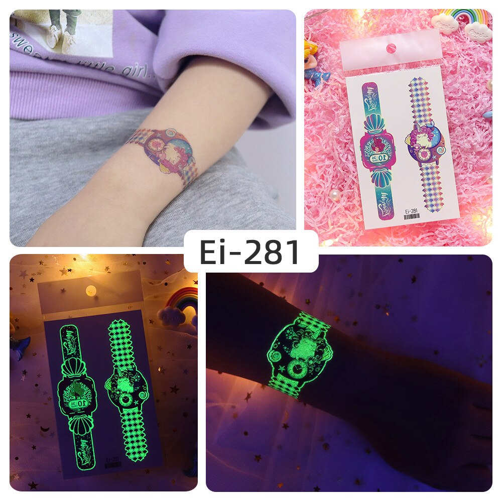 Luminous Temporary Tattoo Watch Sticker