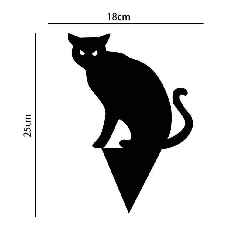 3Pcs Black Cat Garden Ornaments