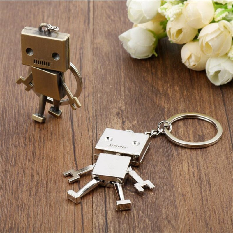 Mini Confused Robot Keychain