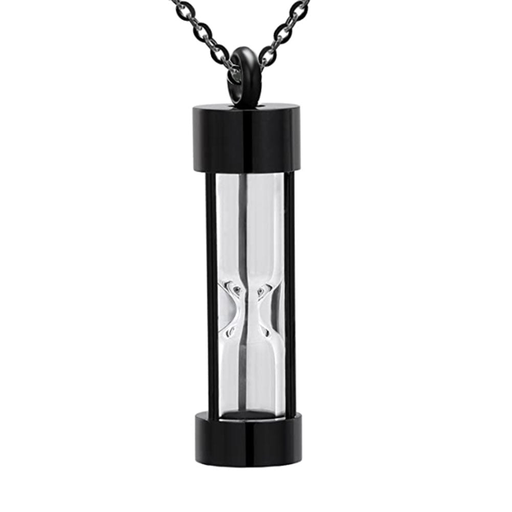 Memory Hourglass Glass Necklace