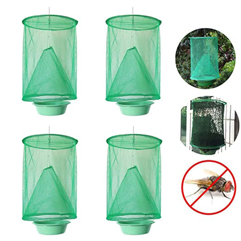 Reusable Hanging Cage Net Fly Trap