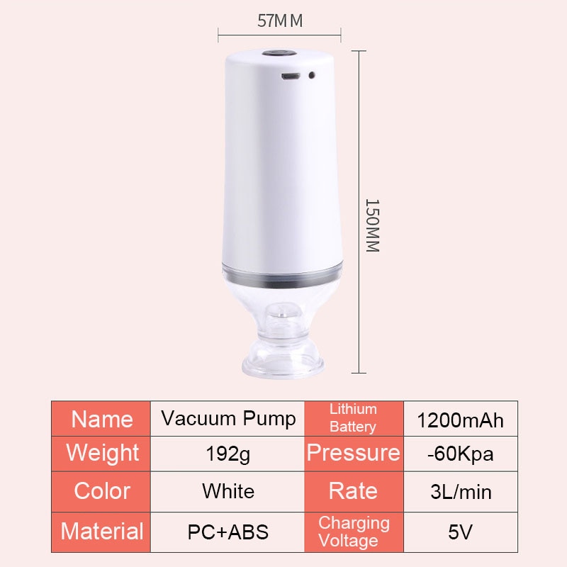 Quick Seal USB Powered Mini Vacuum