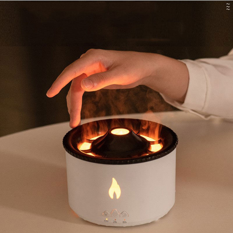 Volcanic Flame Air Humidifier Night Lamp