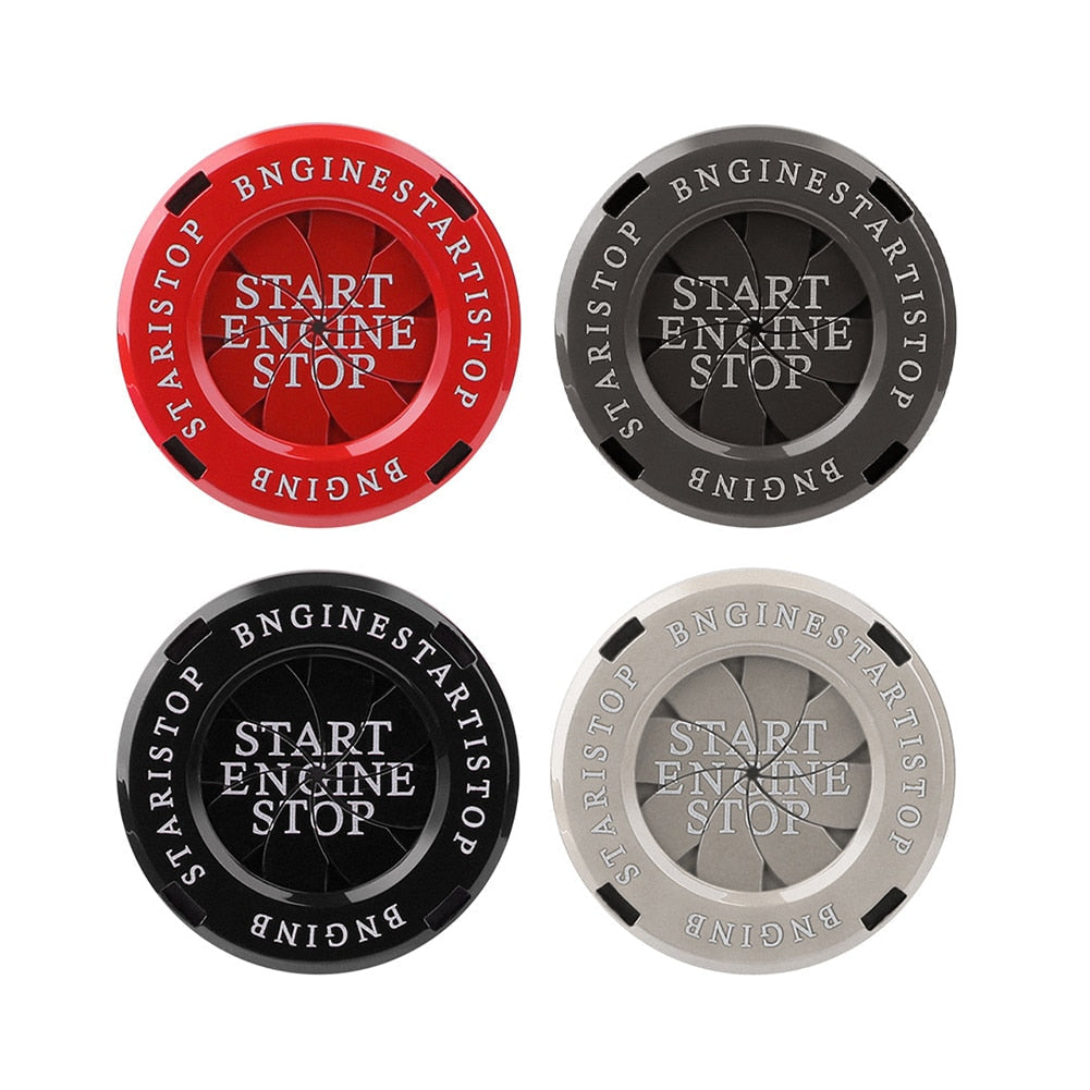 Rotating Metal Engine Start Button Cover