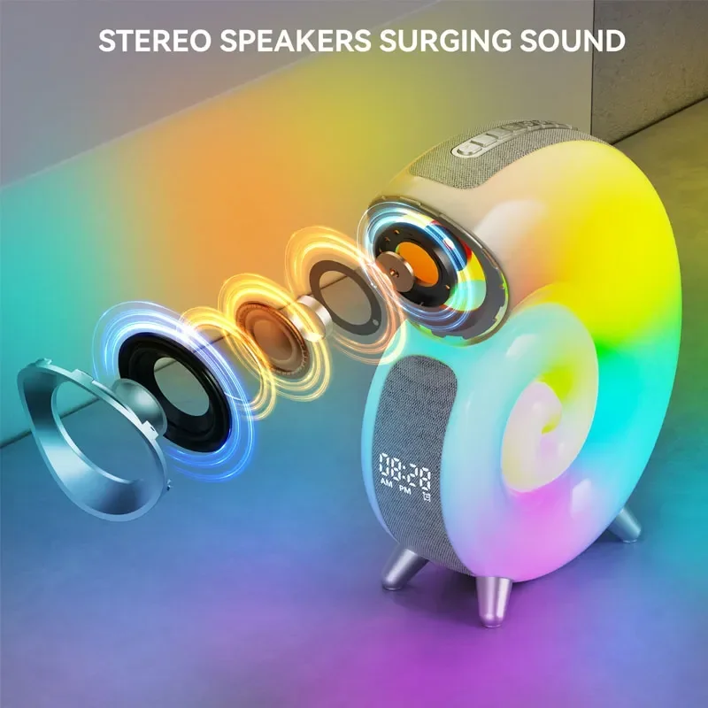 Colorful Sea Shell LED Bluetooth Smart Speaker