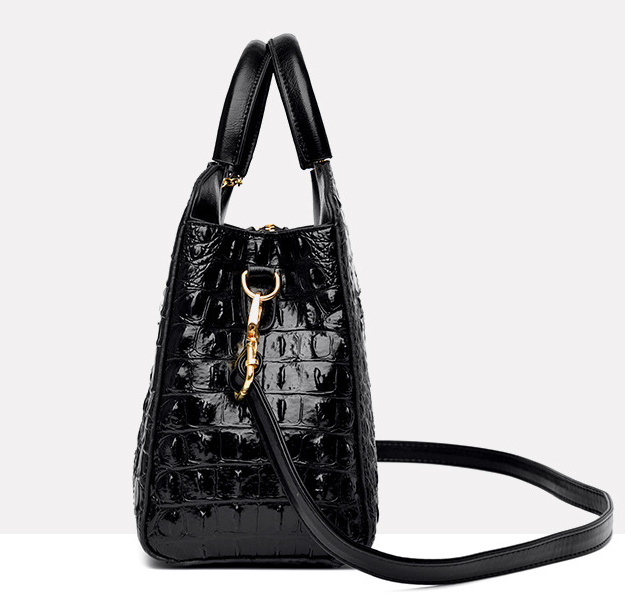 Crocodile Leather Vintage Shoulder Bag