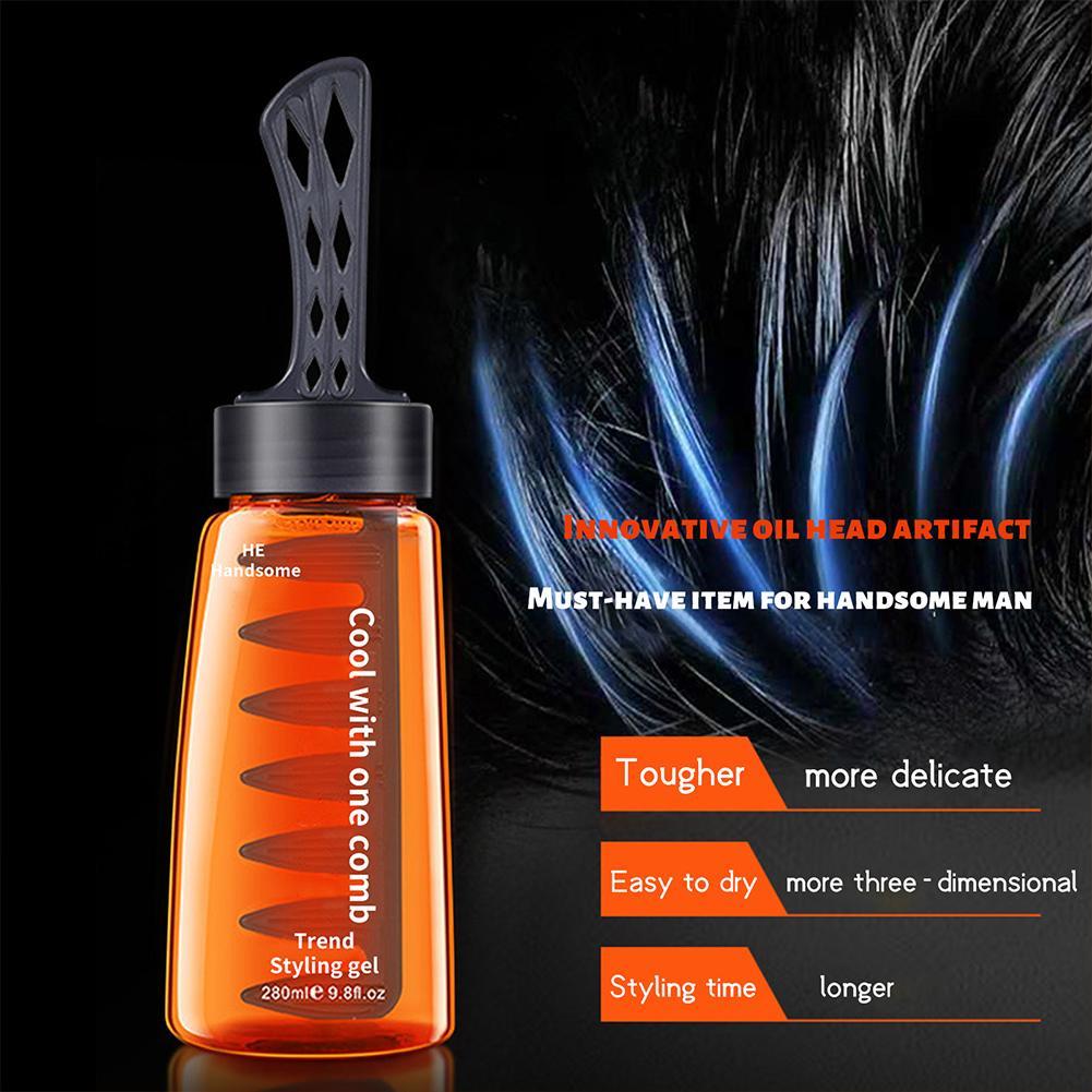 Professional Easy Hair Styling Comb Gel Bottle