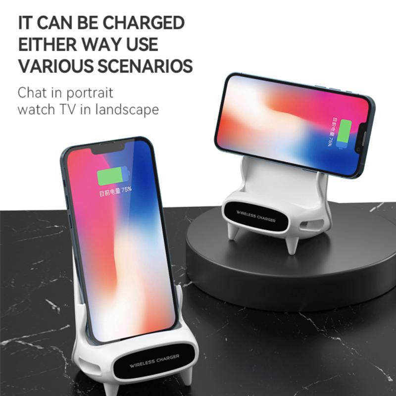 Space Chair Phone Holder Wireless Charging Station