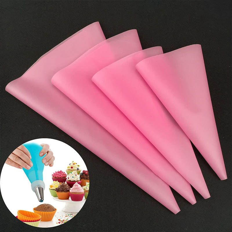 4Pcs Diy Reusable Pastry Icing Bag