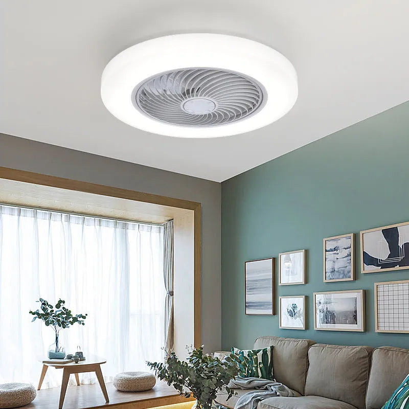 Silent Air Fan RC Invisible Blades Smart Ceiling Lamp