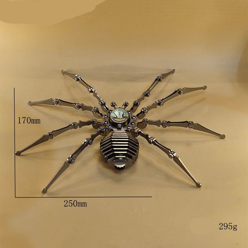 Robot spider Stainless Steel Mechanical Clock