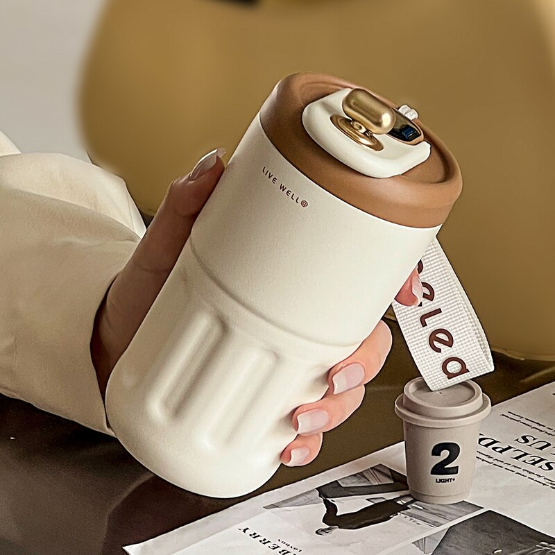 Portable Smart Stainless Steel Coffee Cup