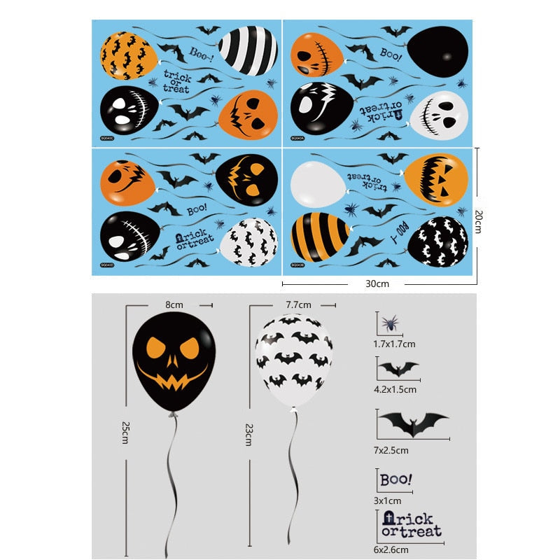 Bloody Handprint Stickers Halloween Decor