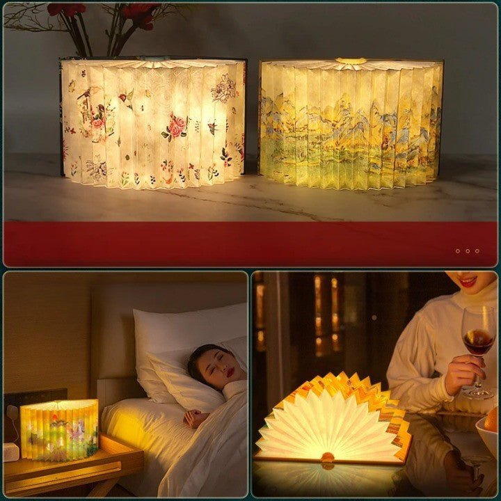 Story Teller Artistic Foldable Book Desk Night Lamp