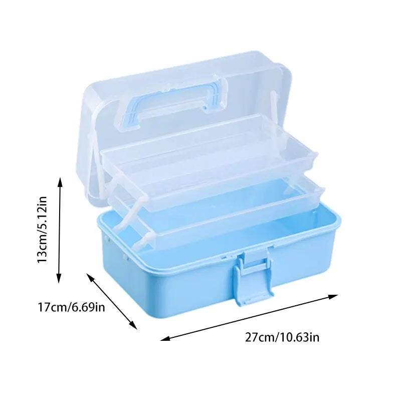 Three Layer Multi-Use DIY Craft Storage Box