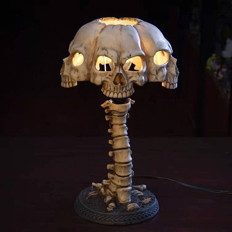 Skeleton Skull Table Lamp