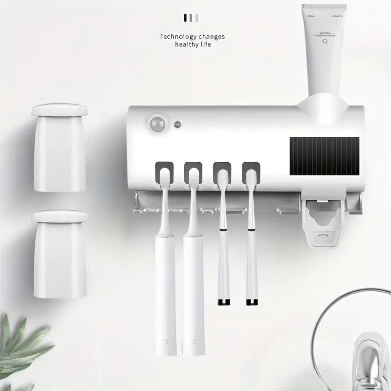 Automatic Toothpaste Dispenser Bathroom Organizer Rack