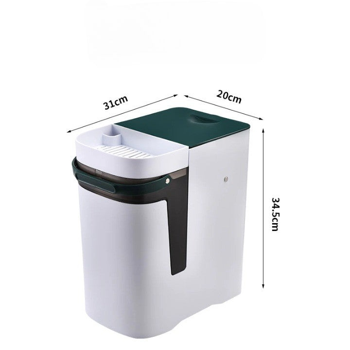 2in1 Dry & Wet Storage Easy Trash Can