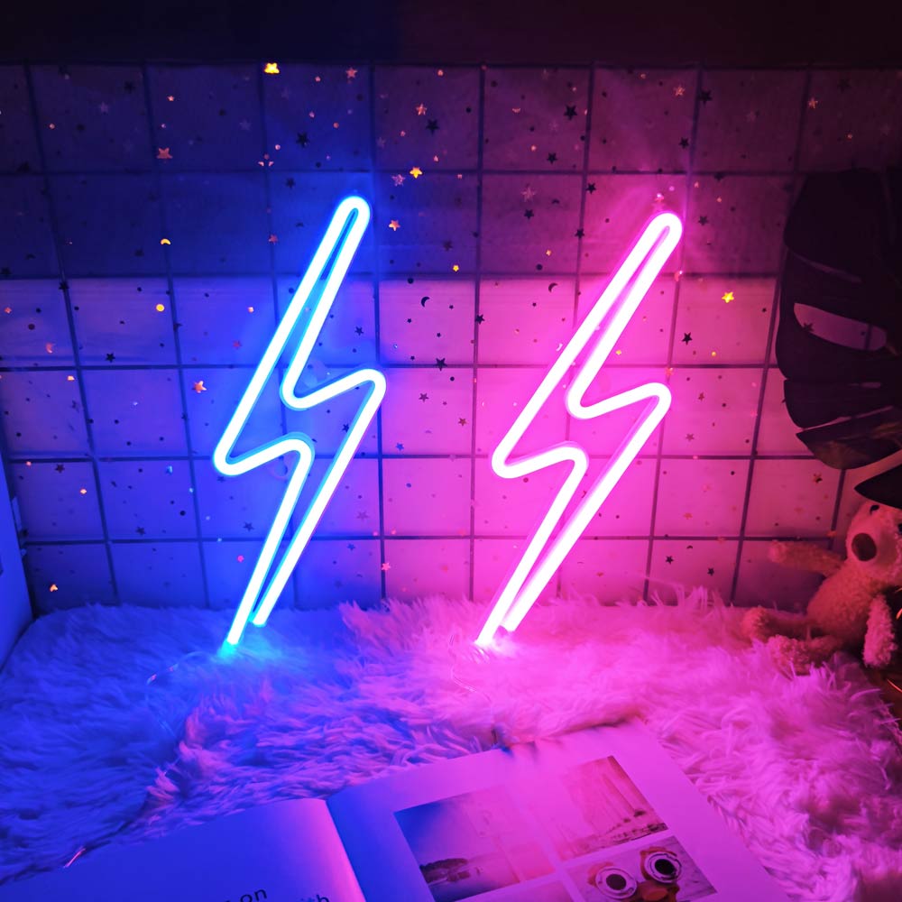 Led Lightning Neon Sign Wall Decor