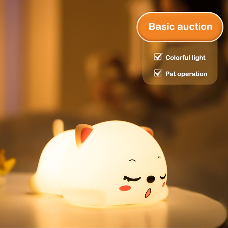 Mini Cat LED Touch Sensor Night Lamp